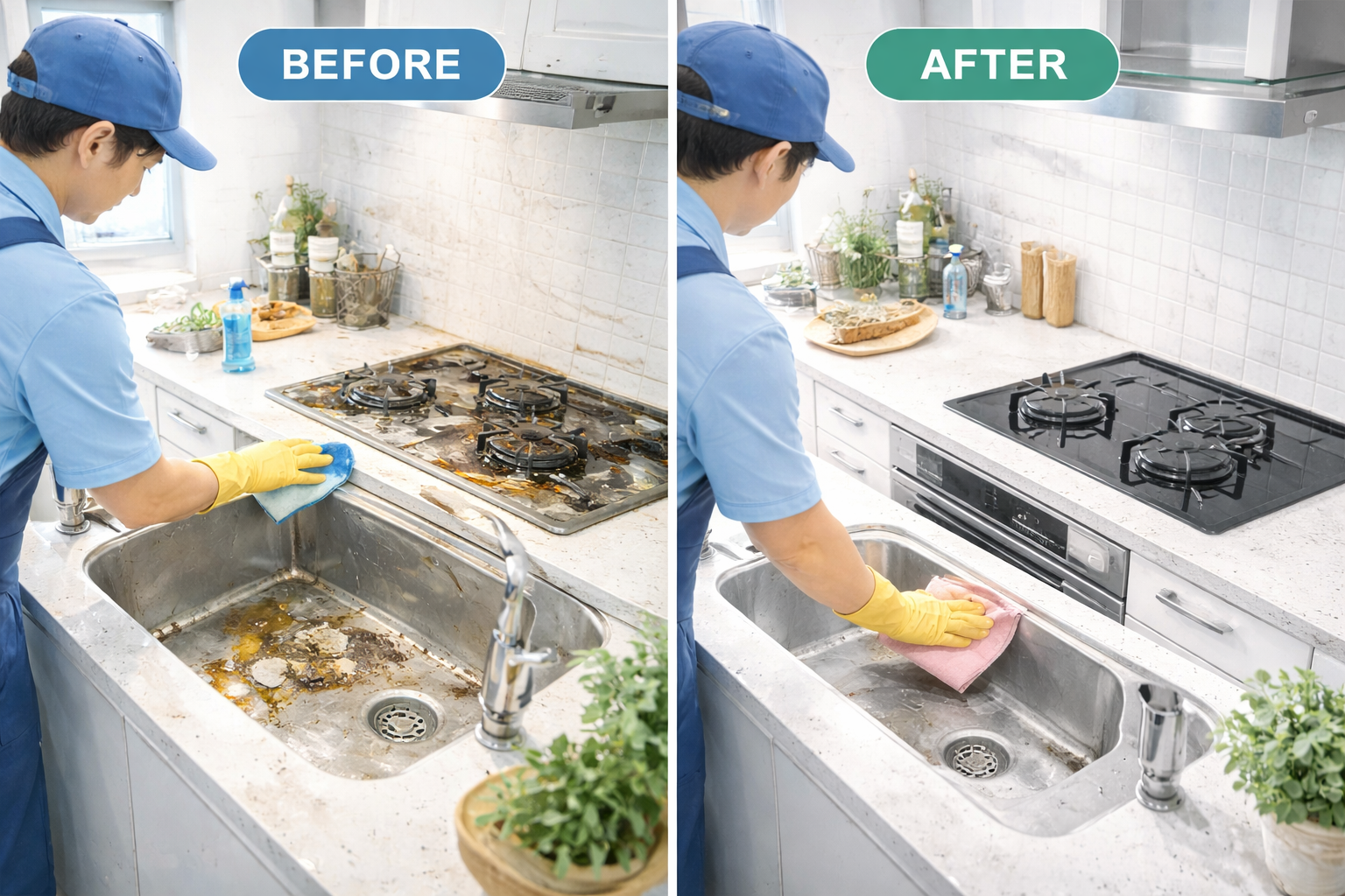 キッチンの作業例