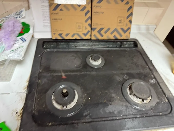 ガスコンロ清掃 Before